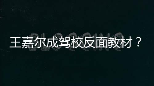 尔成王嘉王挡倒怎么驾校教材嘉尔反面回事挂空车是